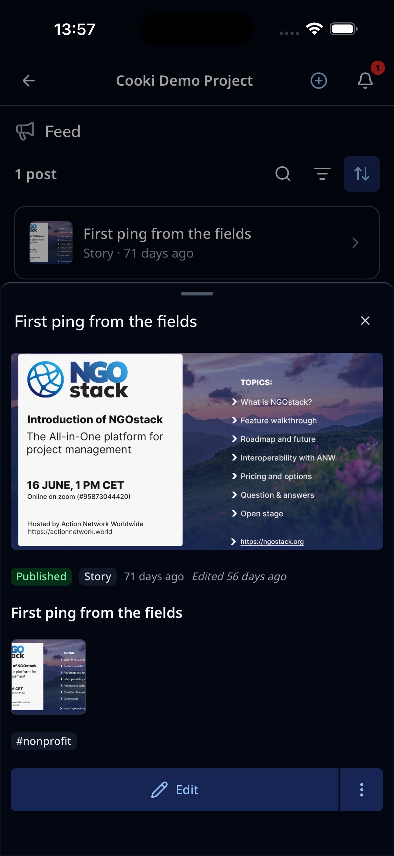 Screenshot 2 of NGOstack