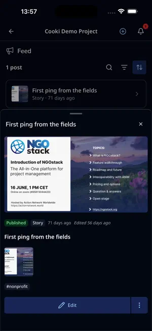 NGOstack screenshot 2