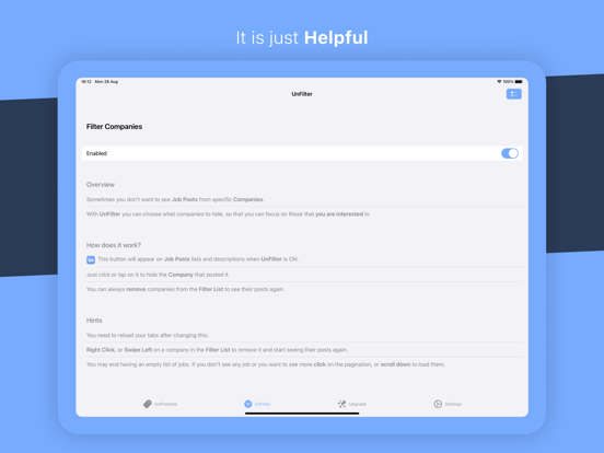 Un: Web Extension for LinkedIn iPad screenshot 6 - Business app