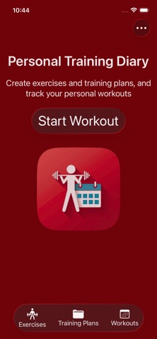 Personal Training Diary screenshot