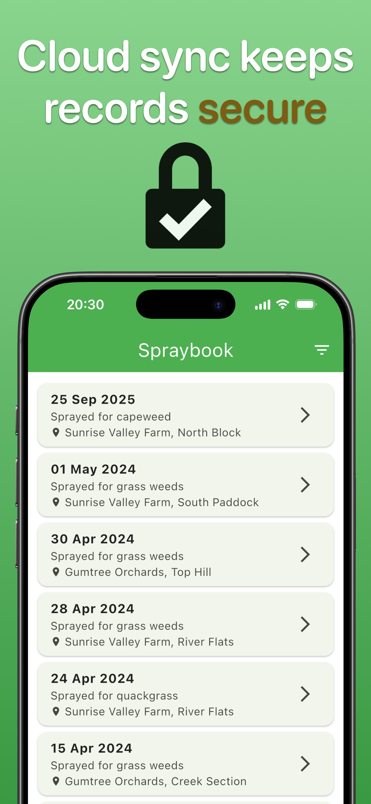 Spraybook: Spray Record Diary screenshot 6