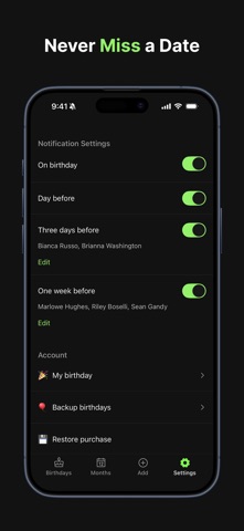 Birthday Reminder - Piñata screenshot