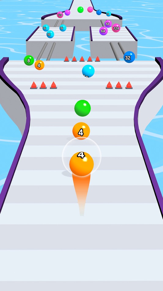 #2. Number Ball Race & Merge 3D (iOS) By: Abubakar Siddique