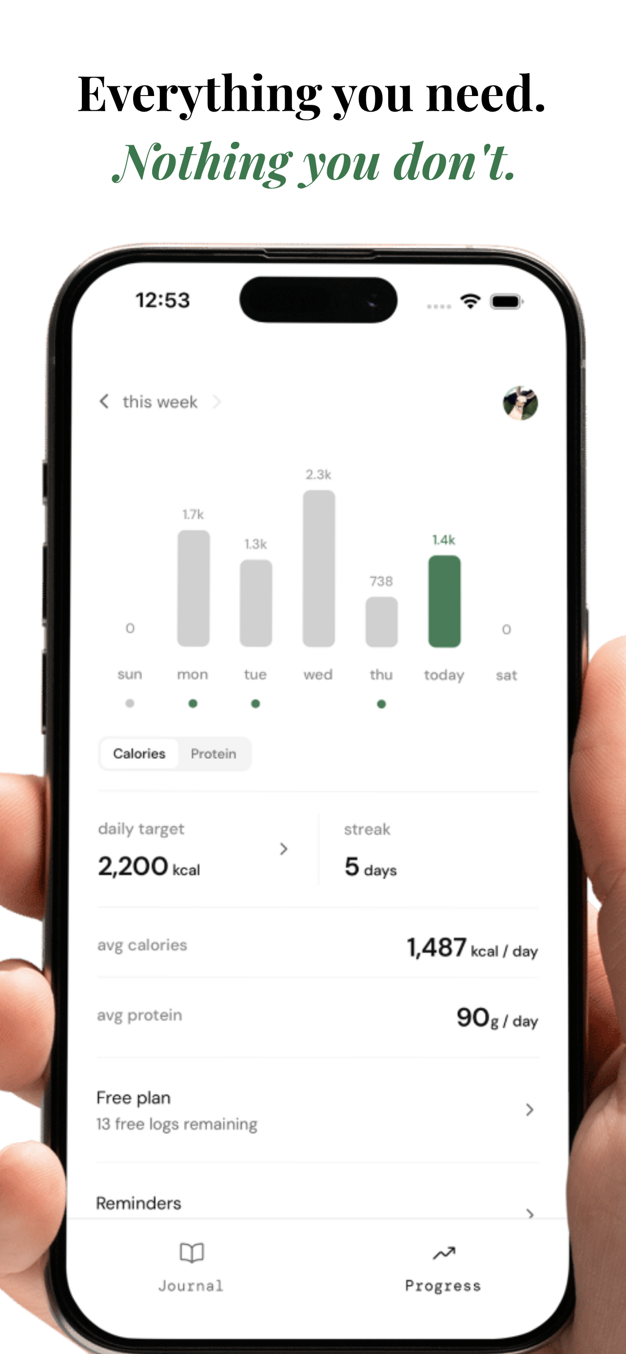 BitePad: Voice Calorie Tracker screenshot 3