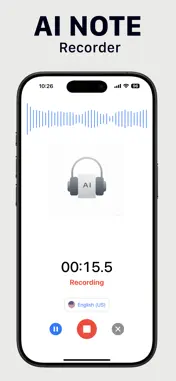 AI Note Taker from Audio: Rec+ screenshot 1
