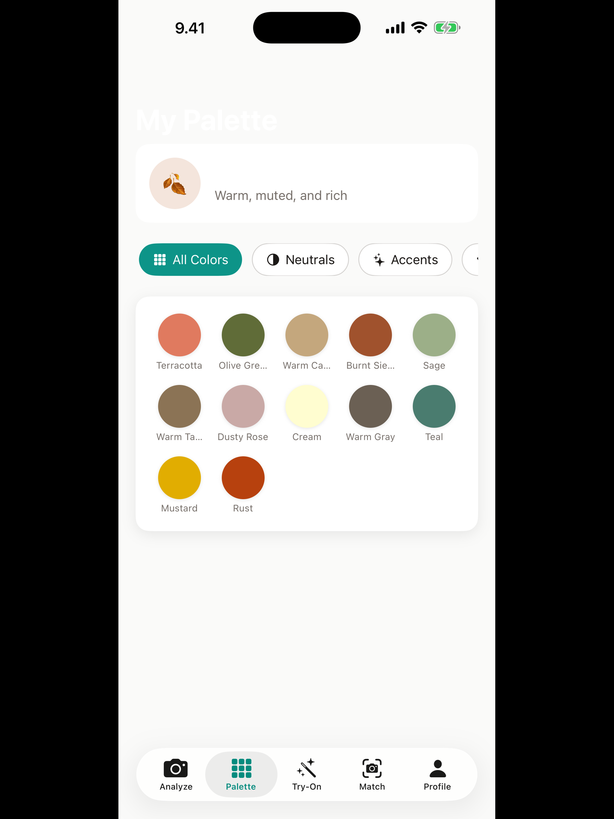 Dresscode: My Palette