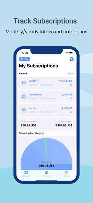 Subscription Manager Sub Track Screenshot 1 of 3
