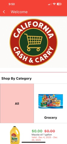 California Weekly Deals iPhone screenshot