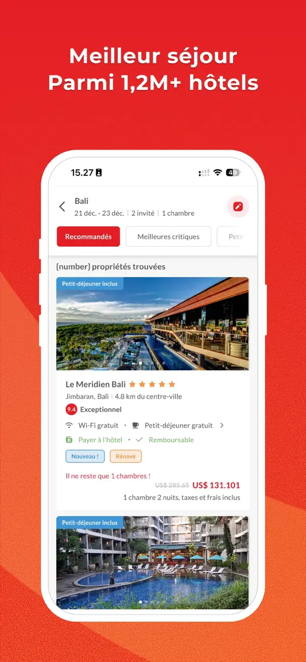 Screenshot #3 pour Airpaz : Vols et Hôtels