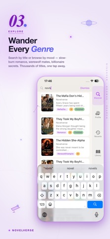 Novelverse: Story Cosmos iPhone screenshot