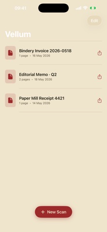 Vellum Scanner screenshot