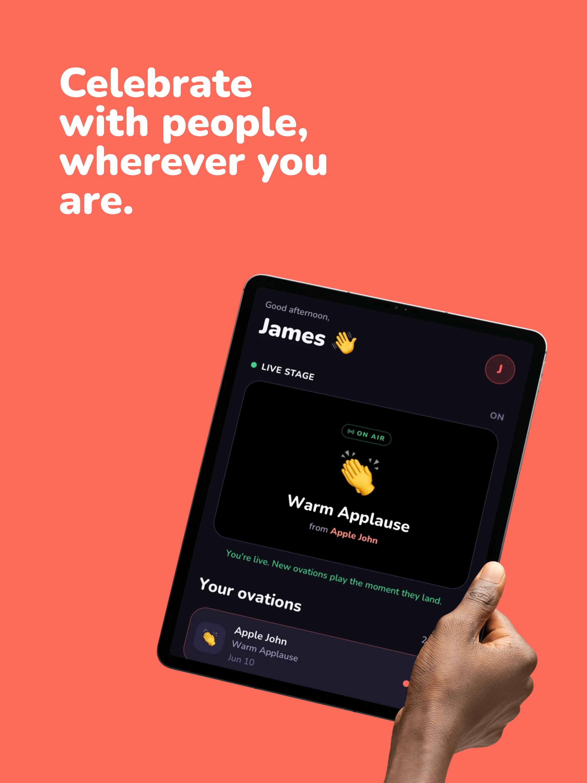 Ovation: get your cheers screenshot 4