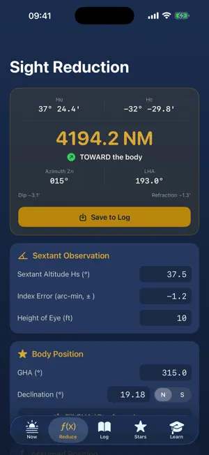 Sextant Navigation screenshot 2
