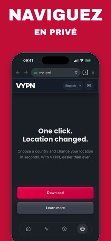 VYPN : VPN sûr & privé iPhone screenshot 5
