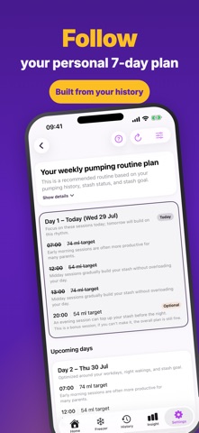 Pumping Tracker: Milk Stash iPhone screenshot 2