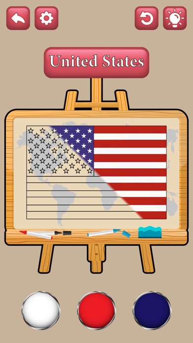 Flag Painters Puzzle 3D Screenshot