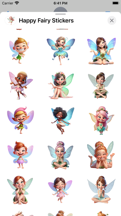 Screenshot #1 pour Happy Fairy Stickers