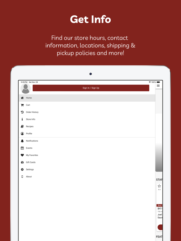 Figaris Wine iPad screenshot 2 - Shopping app