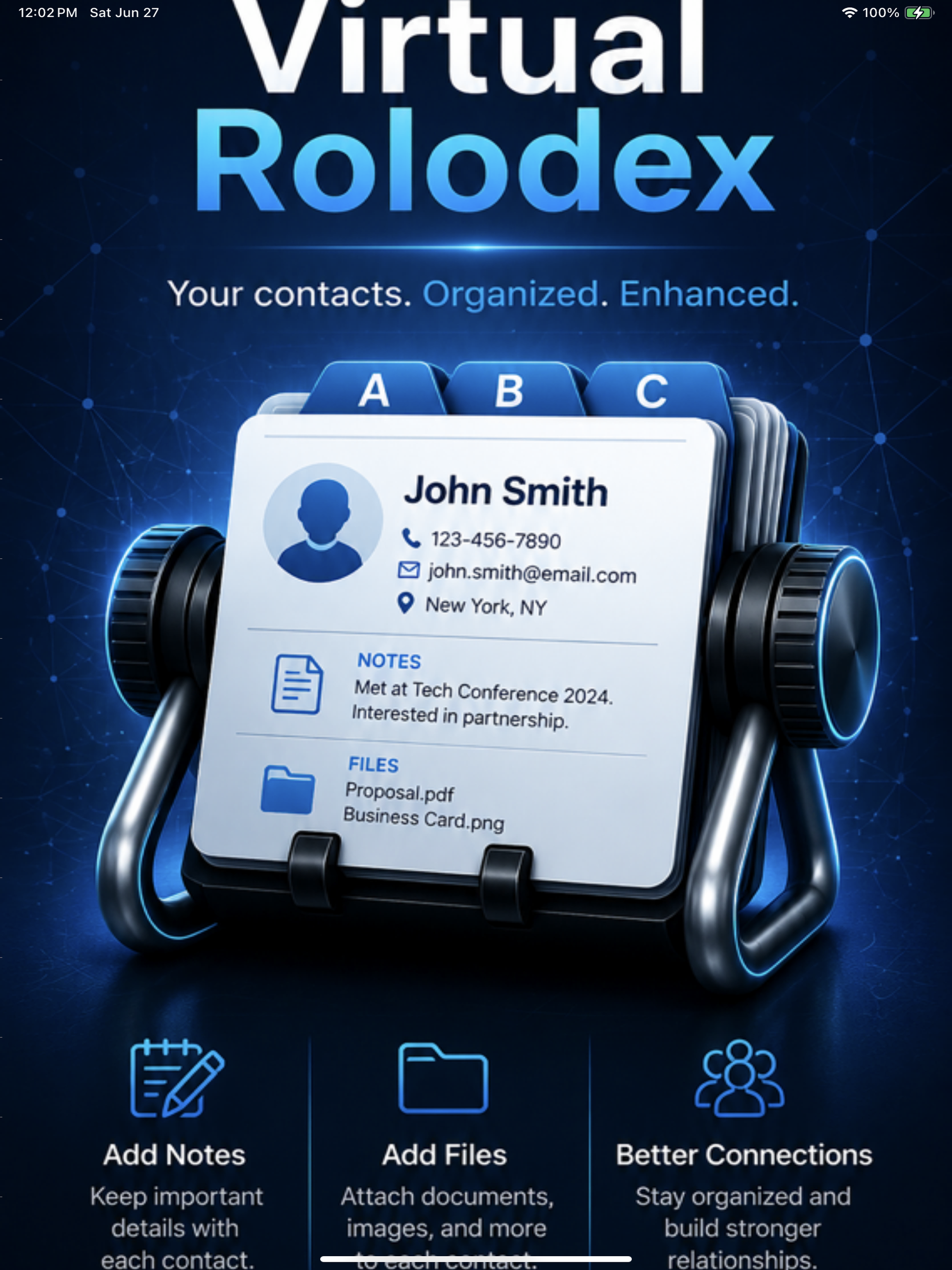 Virtual Rolodex screenshot 8