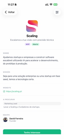Cofounder.pt Screenshot 4 of 5