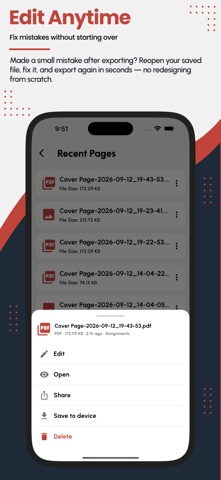 Cover Page Maker: Front Pages Screenshot 6 of 7