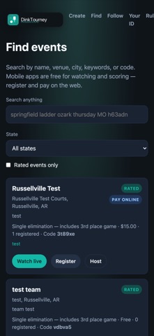 DinkTourney Screenshot 2 of 6