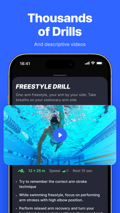 SwimUp: Swimming Workouts App Screenshot