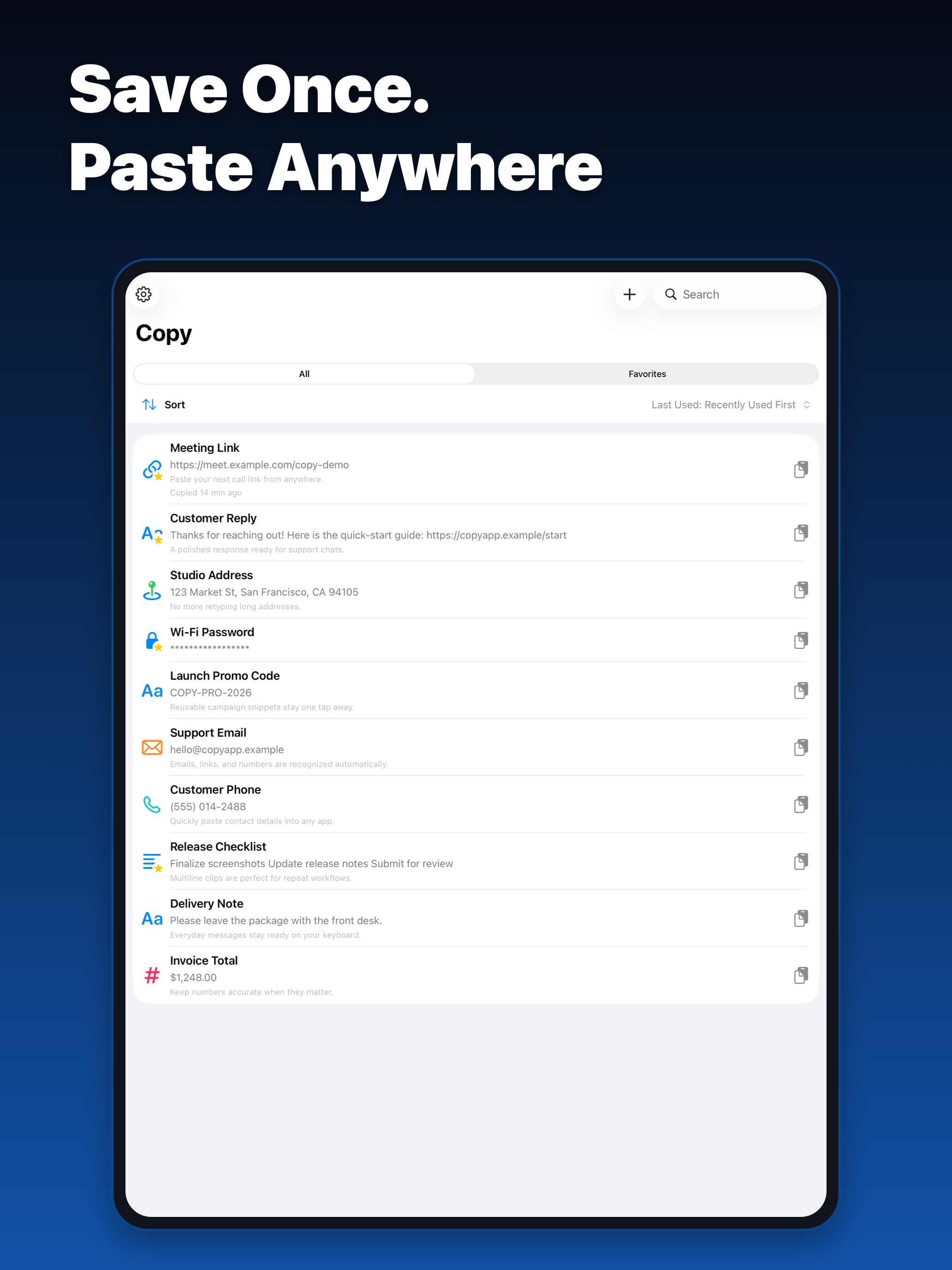 Copy Paste Clipboard Pro screenshot 5