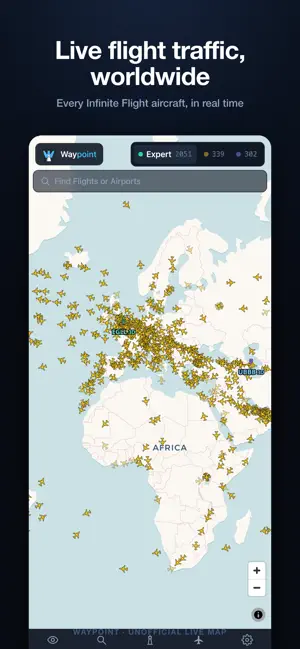 Waypoint — Live Flight Map screenshot 1