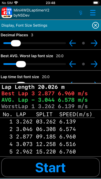 Mini4WDLaptimerV2 byNSDev Screenshot 4 of 7