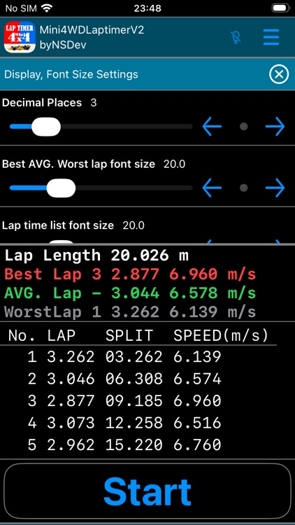 Mini4WDLaptimerV2 byNSDev screenshot-3