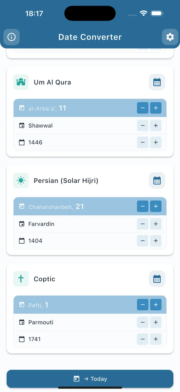Screenshot #2 pour Date Converter: Calendars