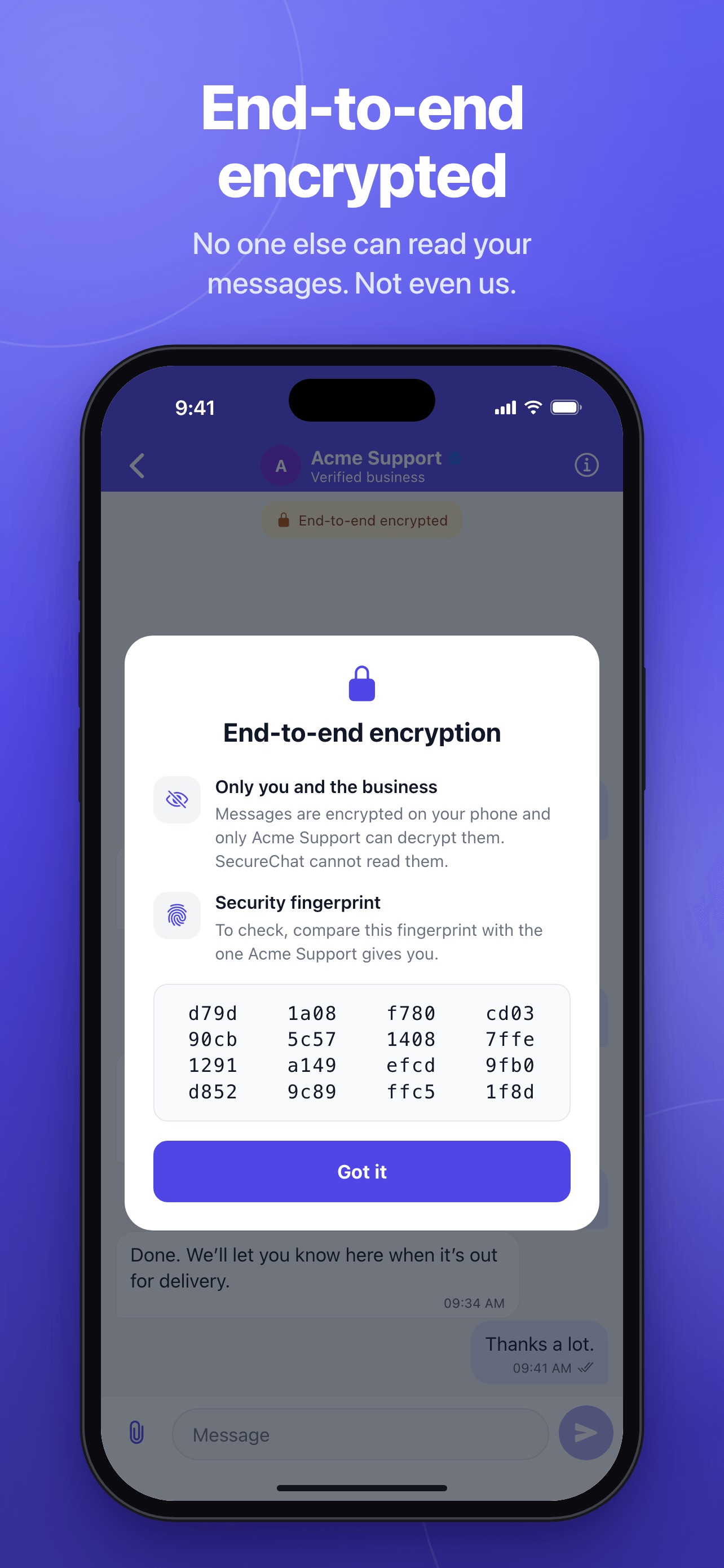 Screenshot 3 of SecureChat: Chat with Brands