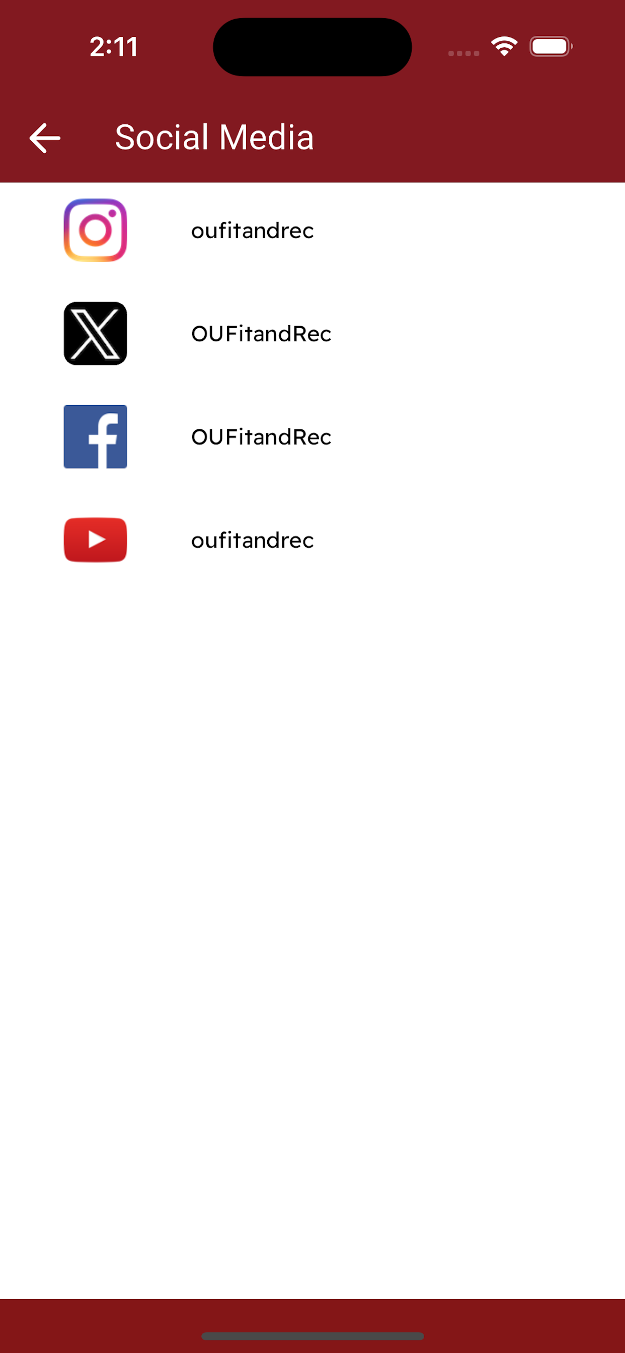 OU Fitness and Recreation