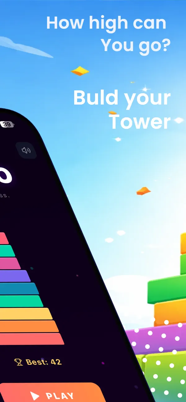 #2. Stacko: stack it up! (iOS) Podle: Digital Asset S.r.l.