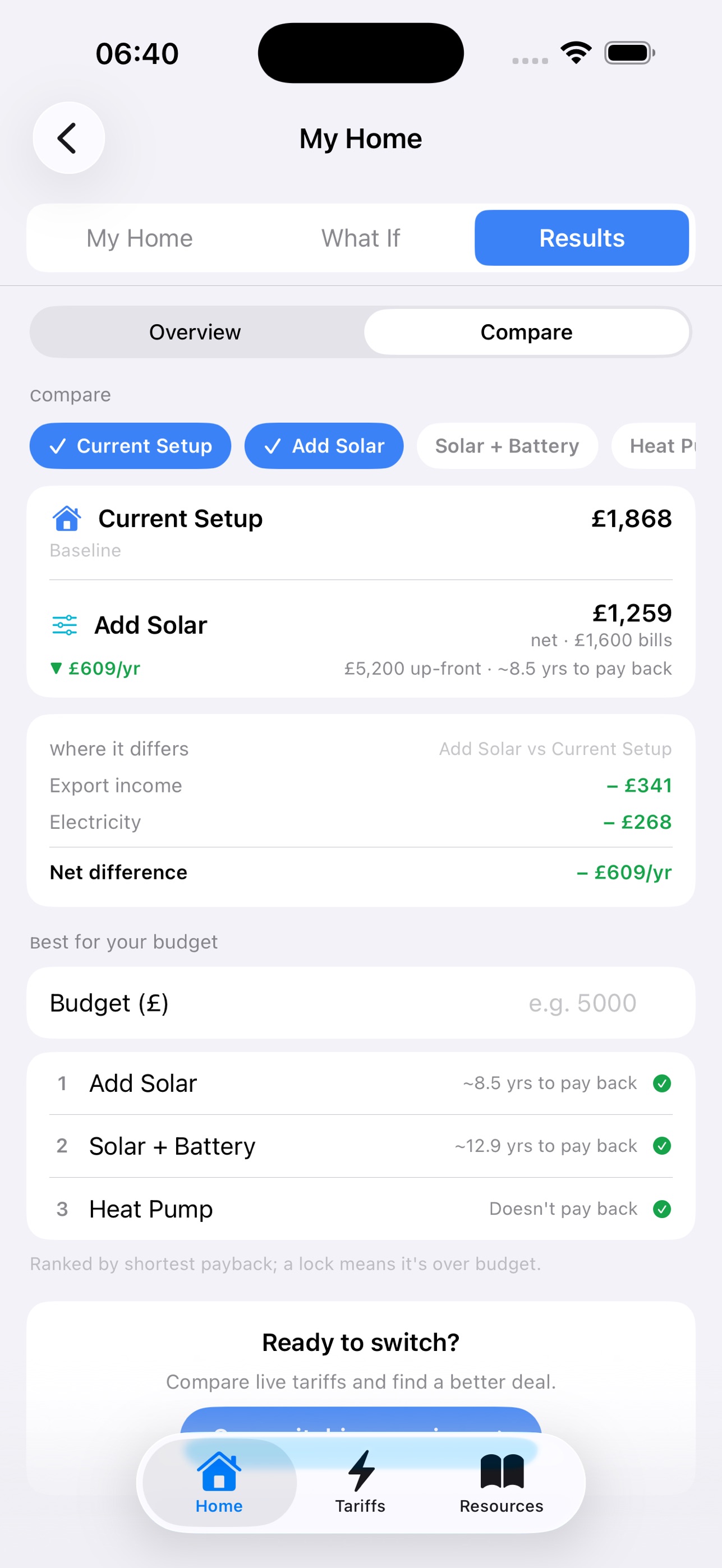 Screenshot 3 of What If Home Energy