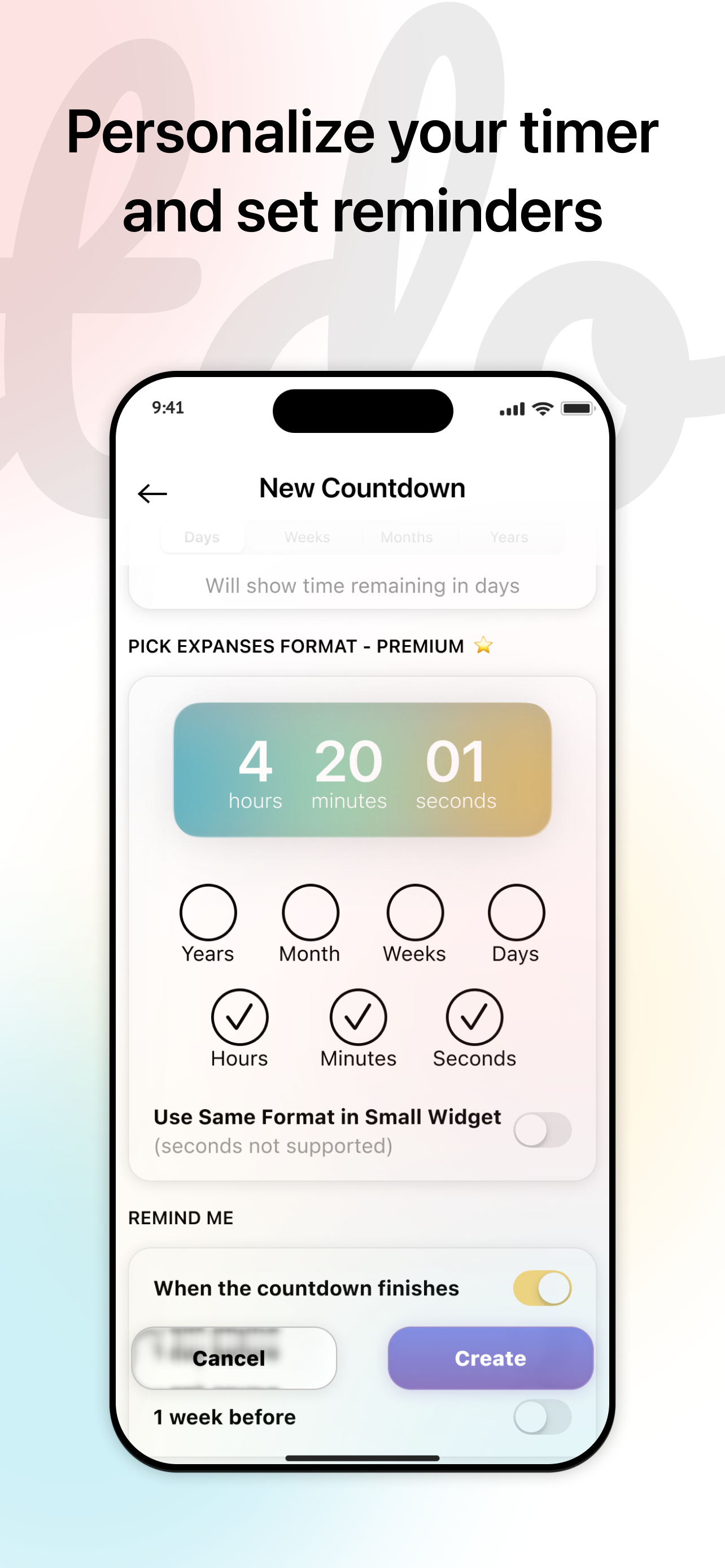 MyCountdown ◔ screenshot 4