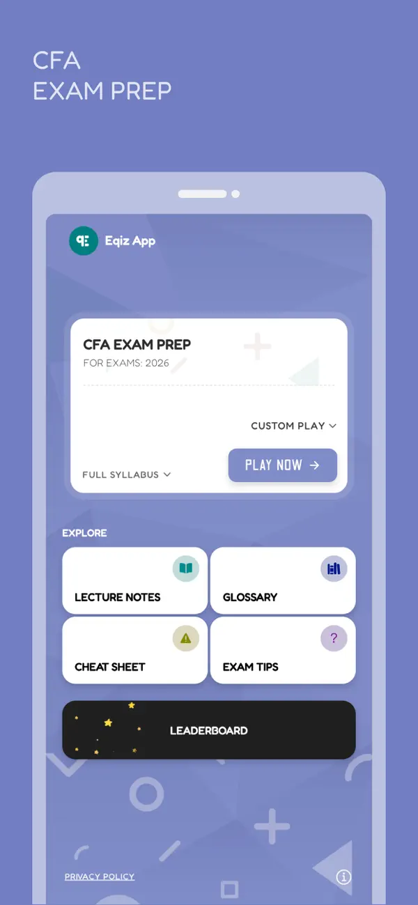 Screenshot #1 pour CFA Exam Prep 2026: with AI