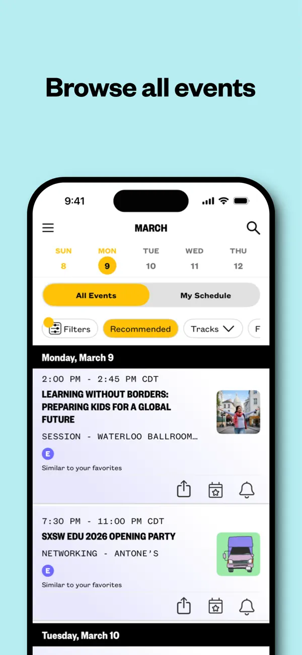 Screenshot #2 pour SXSW EDU® GO 2026 Event Guide