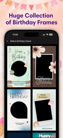 Birthday Videos Maker app screenshot