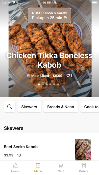 Nosh Kabob & Karahi iPhone screenshot 2 - Food & Drink app