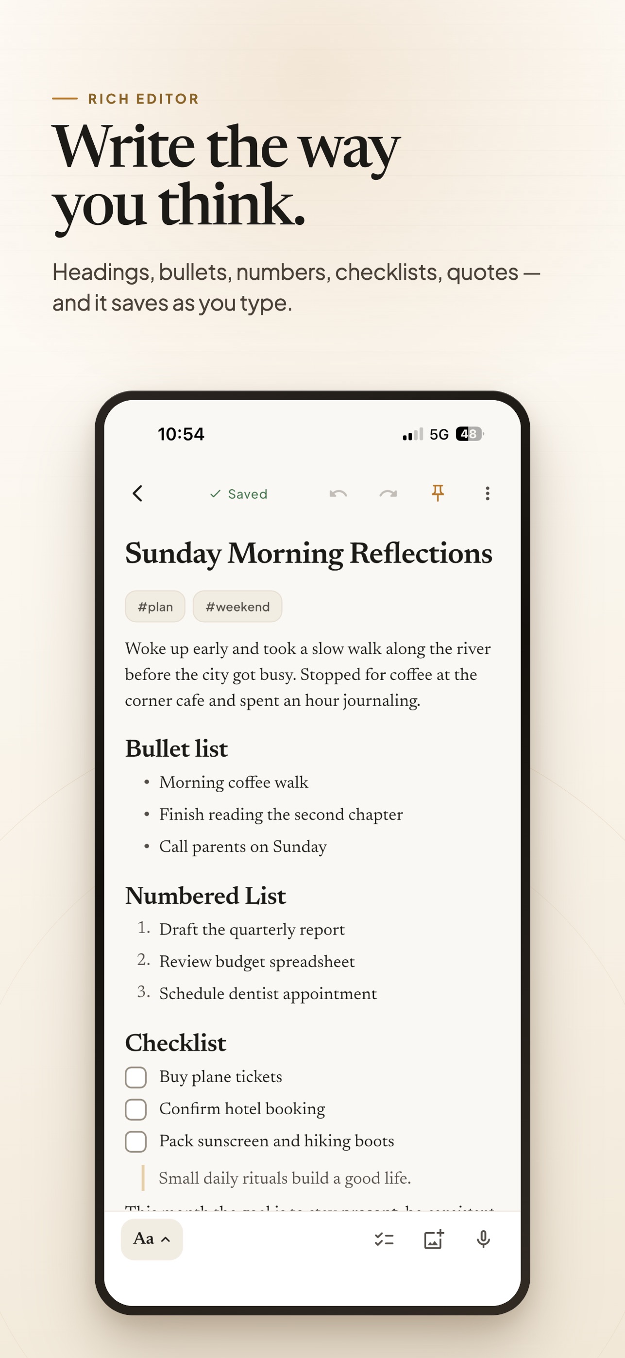 Screenshot 3 of Properpad: Private Notes