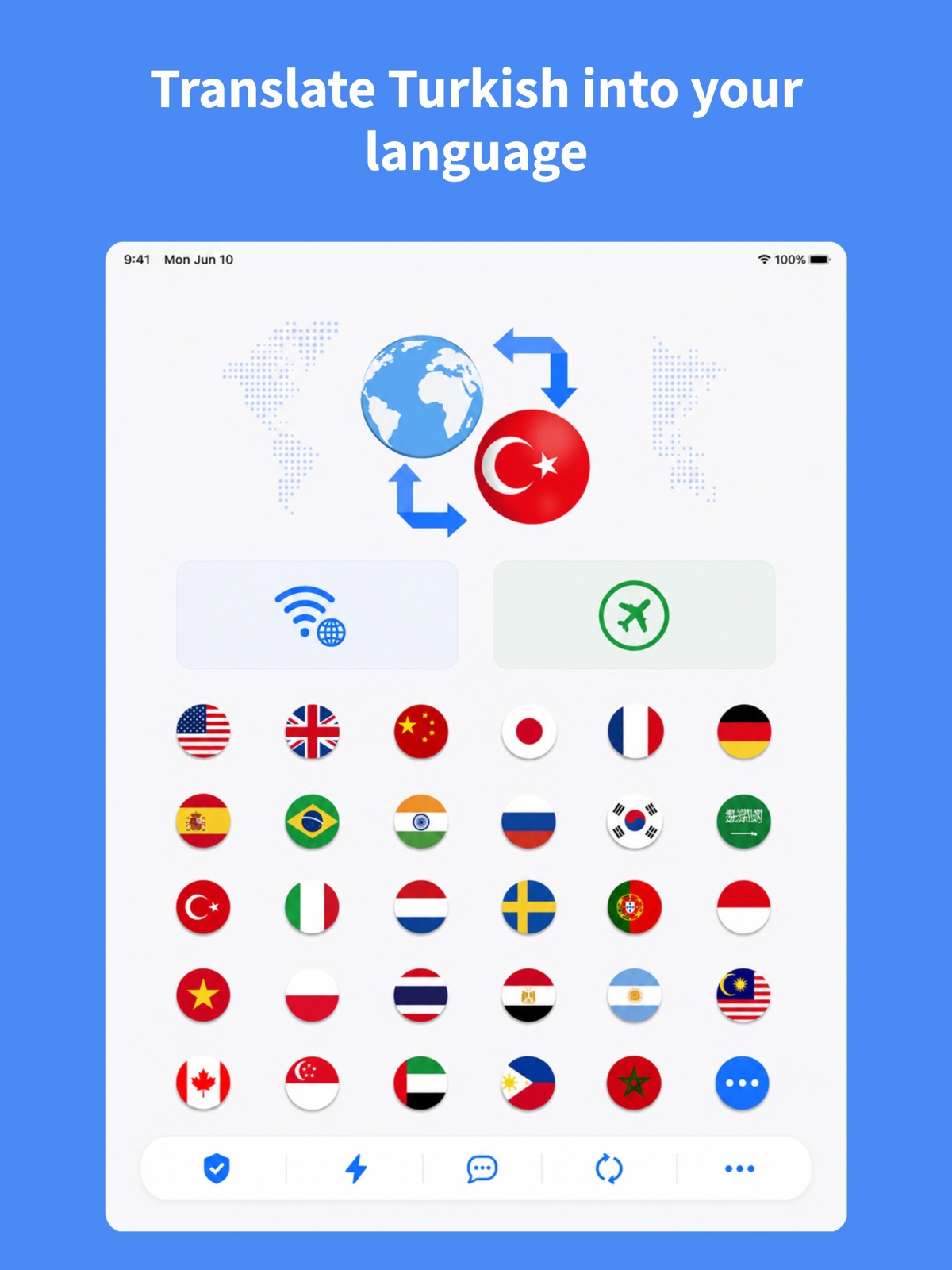 Turkish Translator: Voice ipad screenshot 1