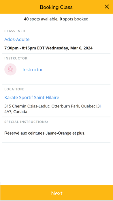 Karate Sportif Saint-Hilaire Screenshot
