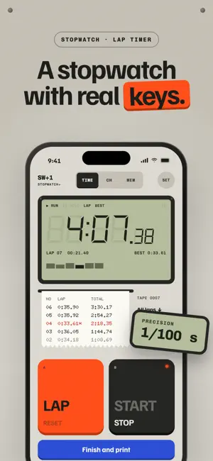 Multi Stopwatch & Lap Timer screenshot 1