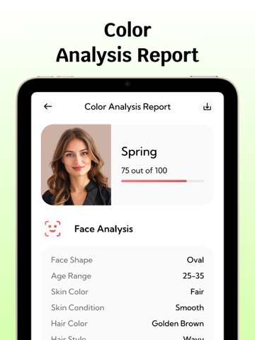 AI Color Analysis : Color Code iPad screenshot