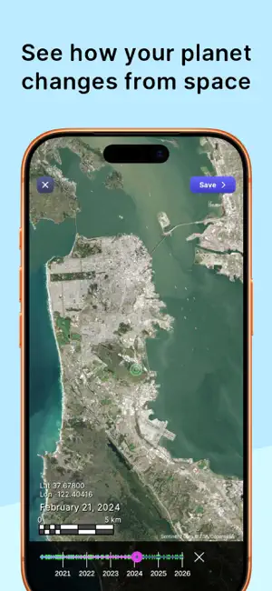 Timelapse Map:Purple Satellite screenshot 1