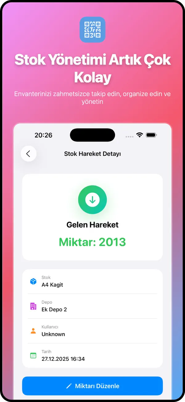 Screenshot #2 pour eltrm – Stok ve Envanter