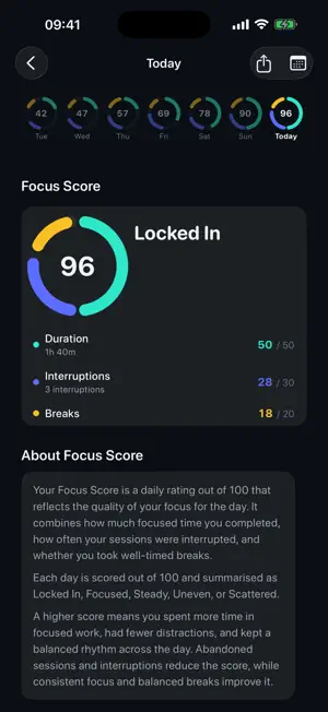 Deep: Focus Trainer & Timer screenshot 3