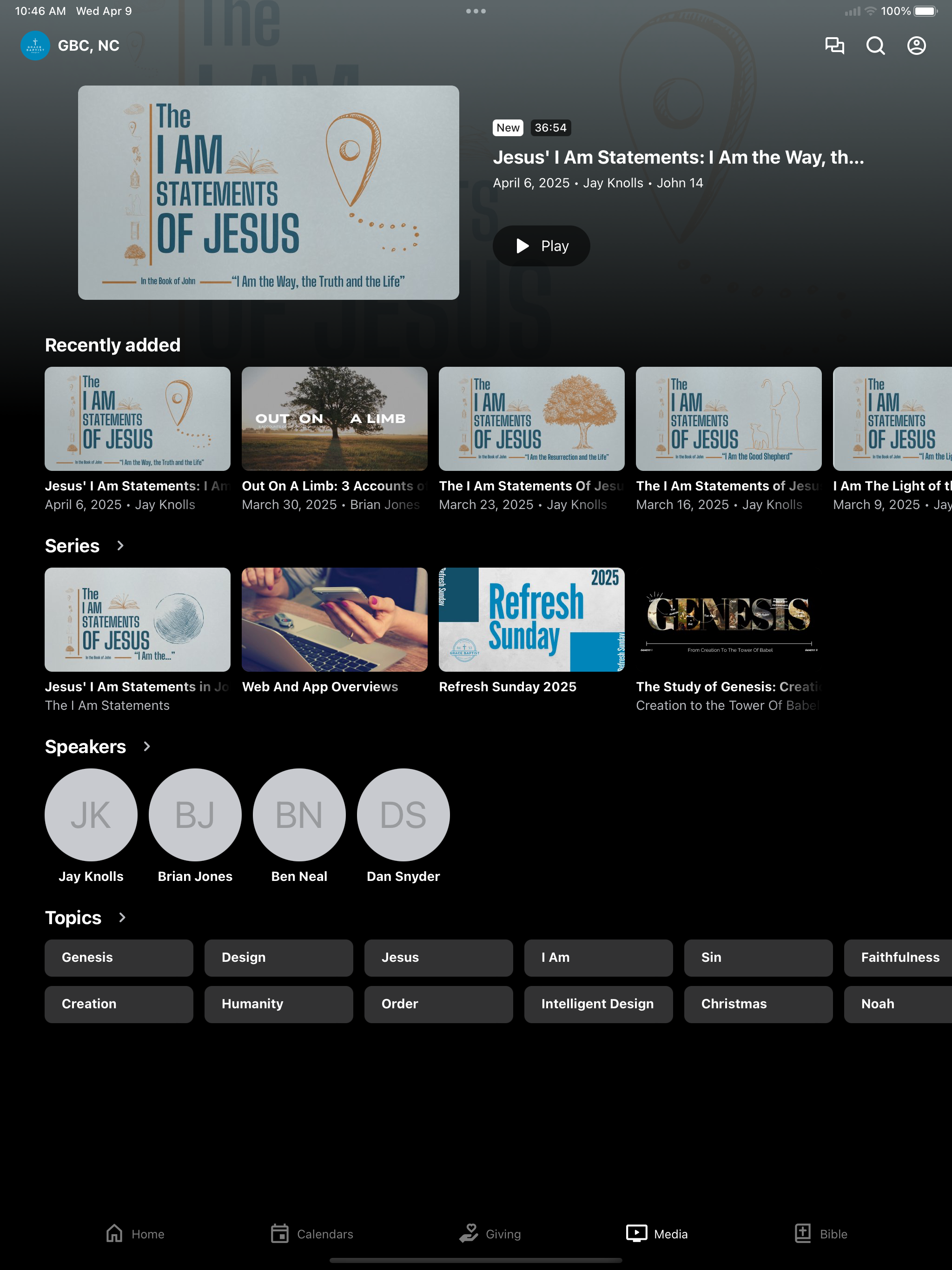 Grace Baptist Wilmington, NC screenshot 6